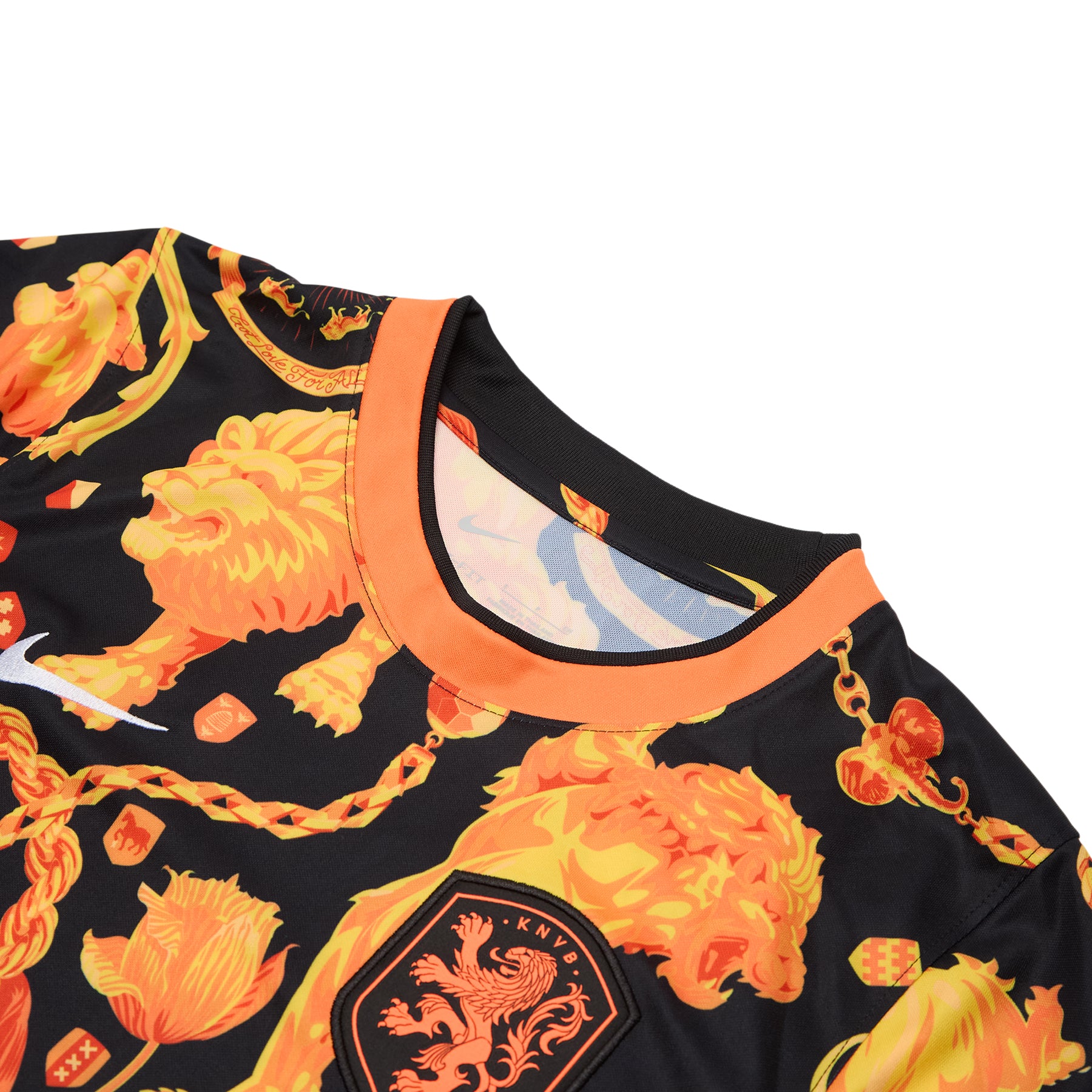 Nike x Netherlands x Patta Short-Sleeve Soccer Top (Black/White)