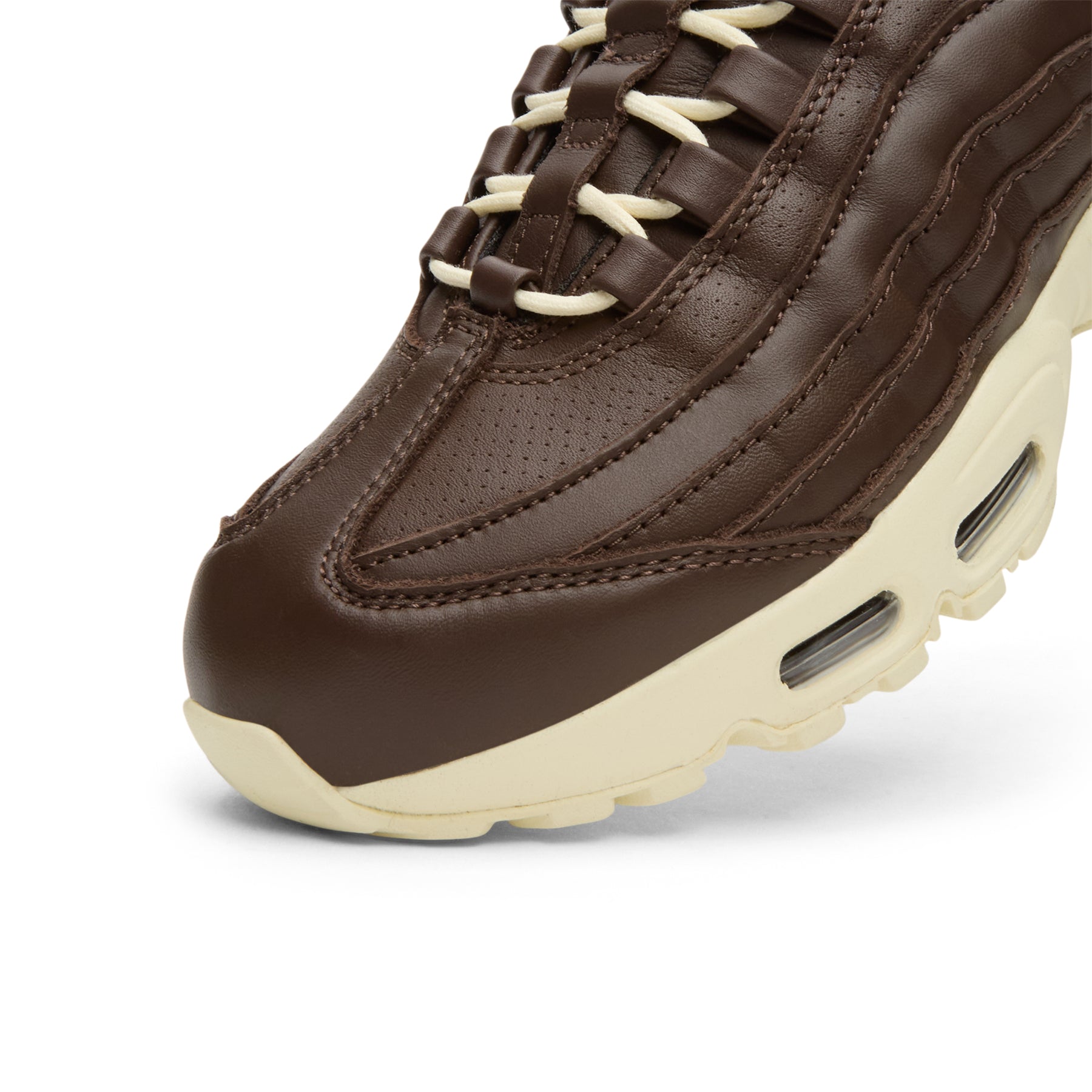 Nike Air Max 95 ブラウン Nike Air Max 95 Big Bubble Leather (Baroque Brown/Coconut Milk
