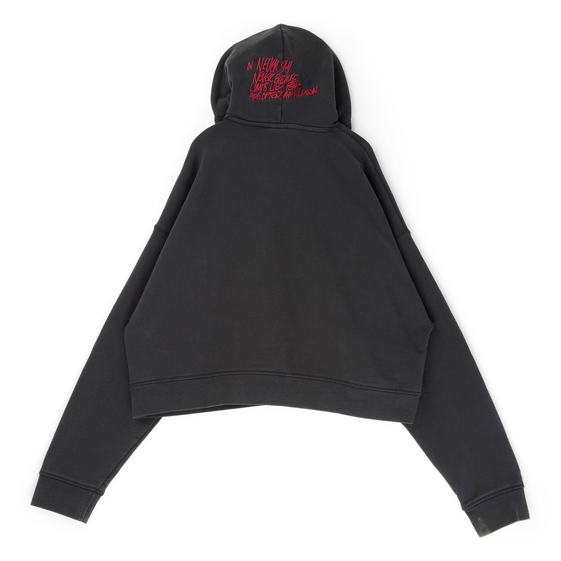 Jordan M J IH Crop Hoodie (Black/Ivory )