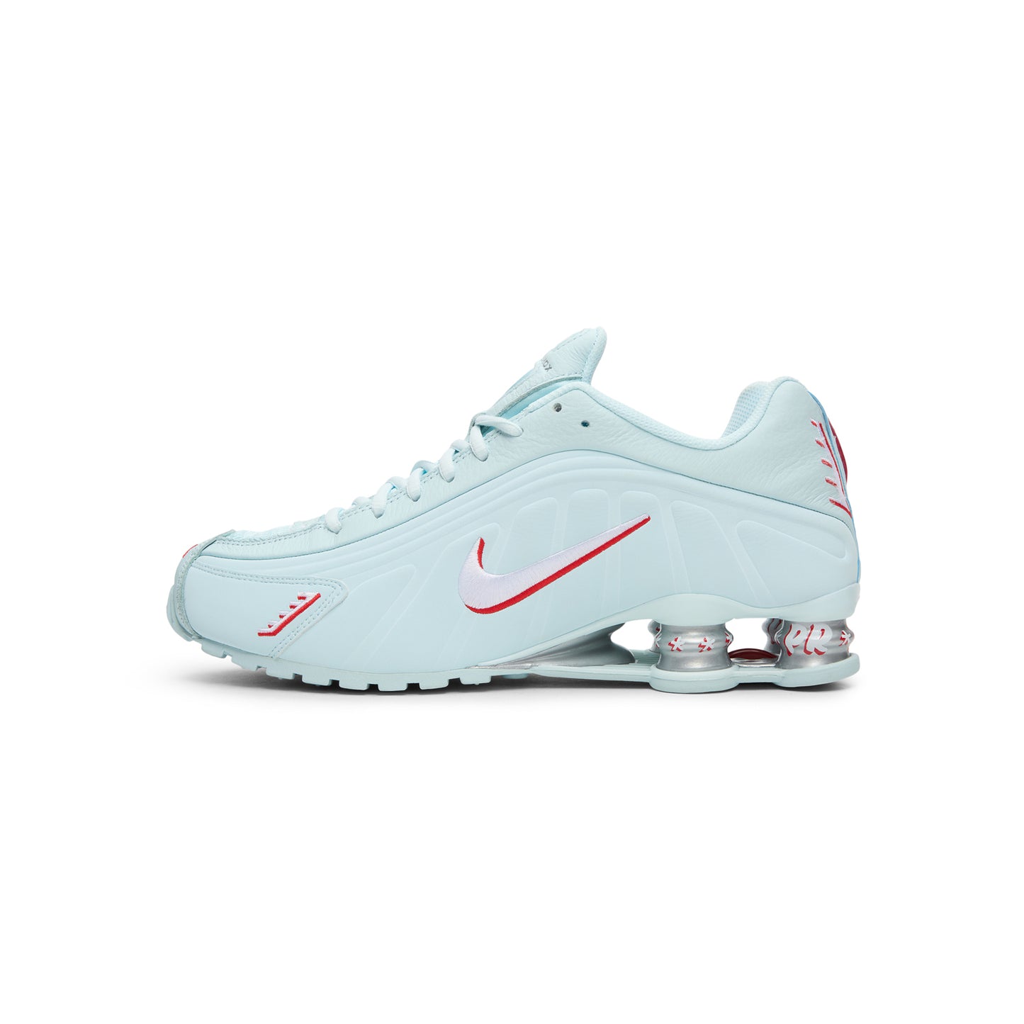 Nike Shox R4 (Glacier Blue/White-University Red)