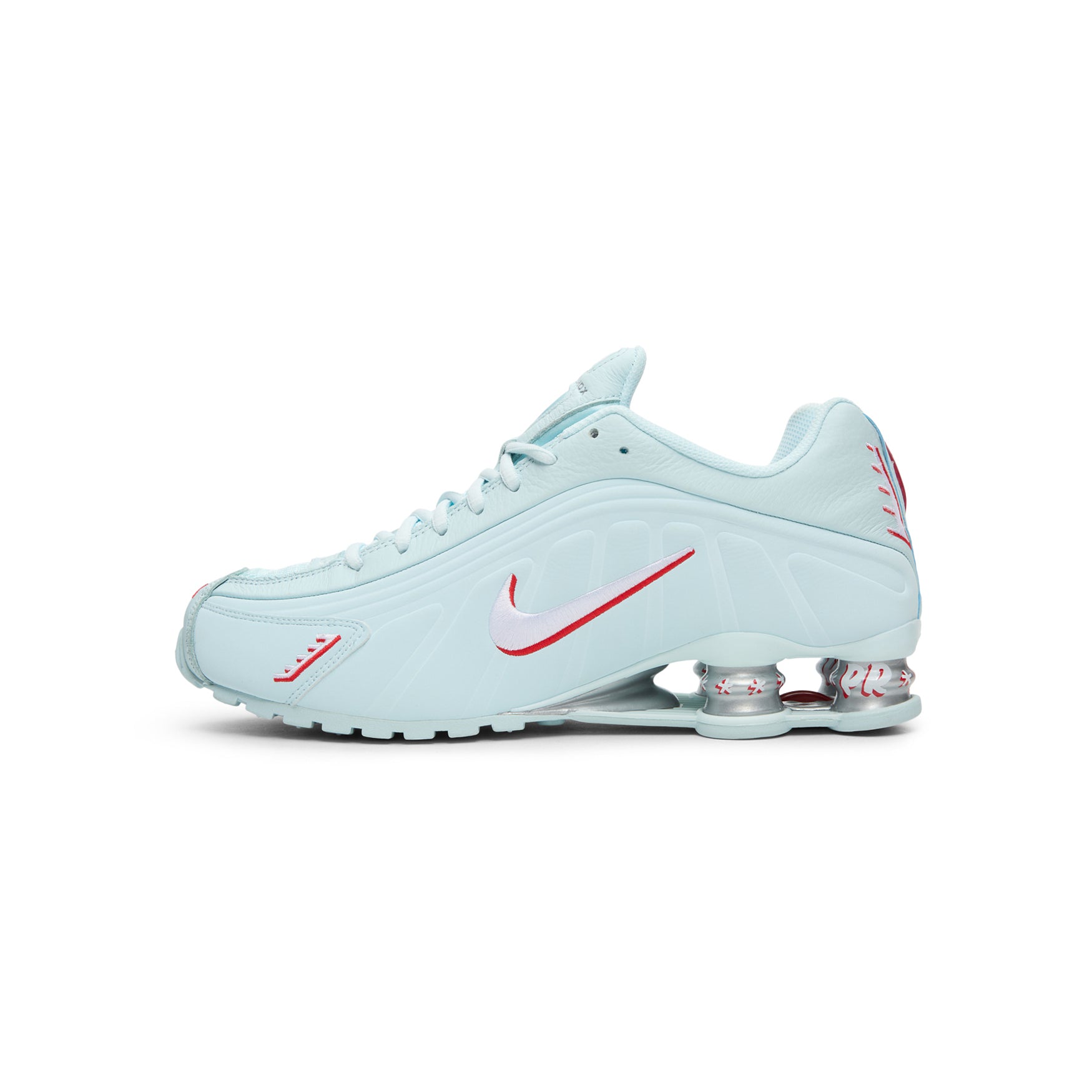 Nike Shox R4 (Glacier Blue/White-University Red)
