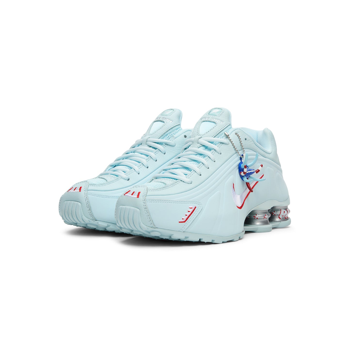 Nike Shox R4 (Glacier Blue/White-University Red)