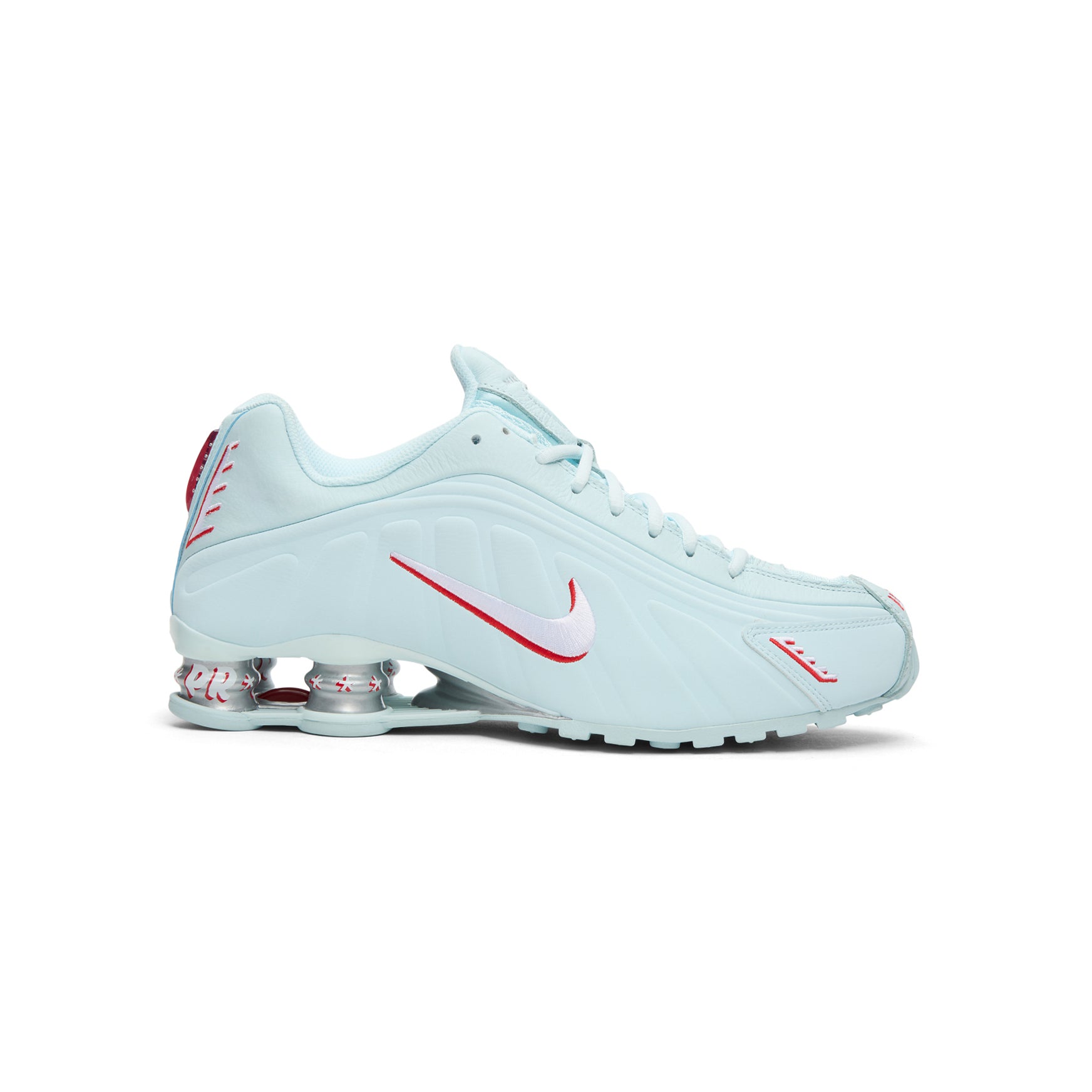 Nike Shox R4 (Glacier Blue/White-University Red)