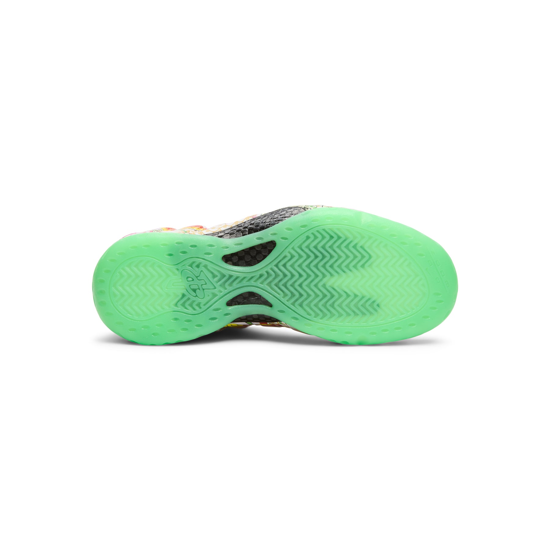 Nike Air Foamposite One Premium (White/Lt Poison Green-Black-Lava Glow)
