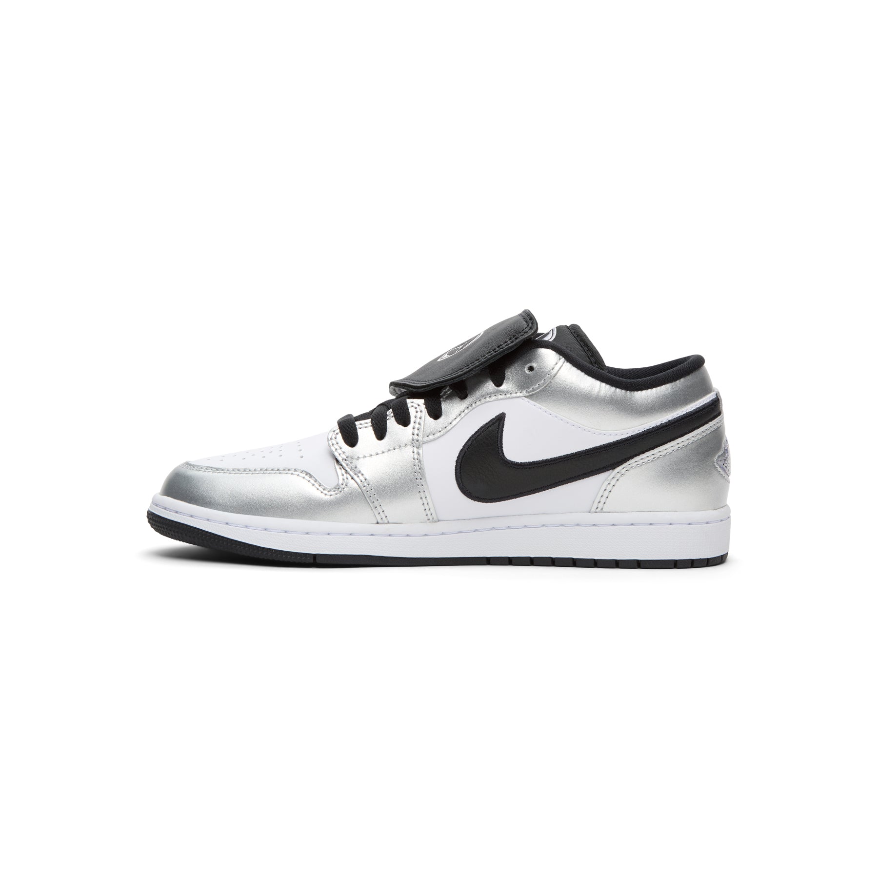 Air Jordan 1 Low SE (White/Black-White-Metallic Silver)