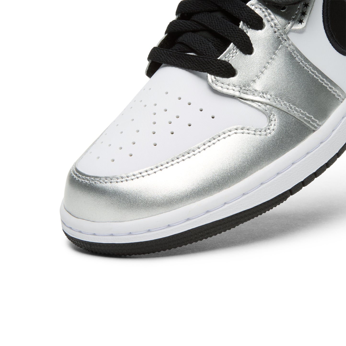 Air Jordan 1 Low SE (White/Black-White-Metallic Silver)