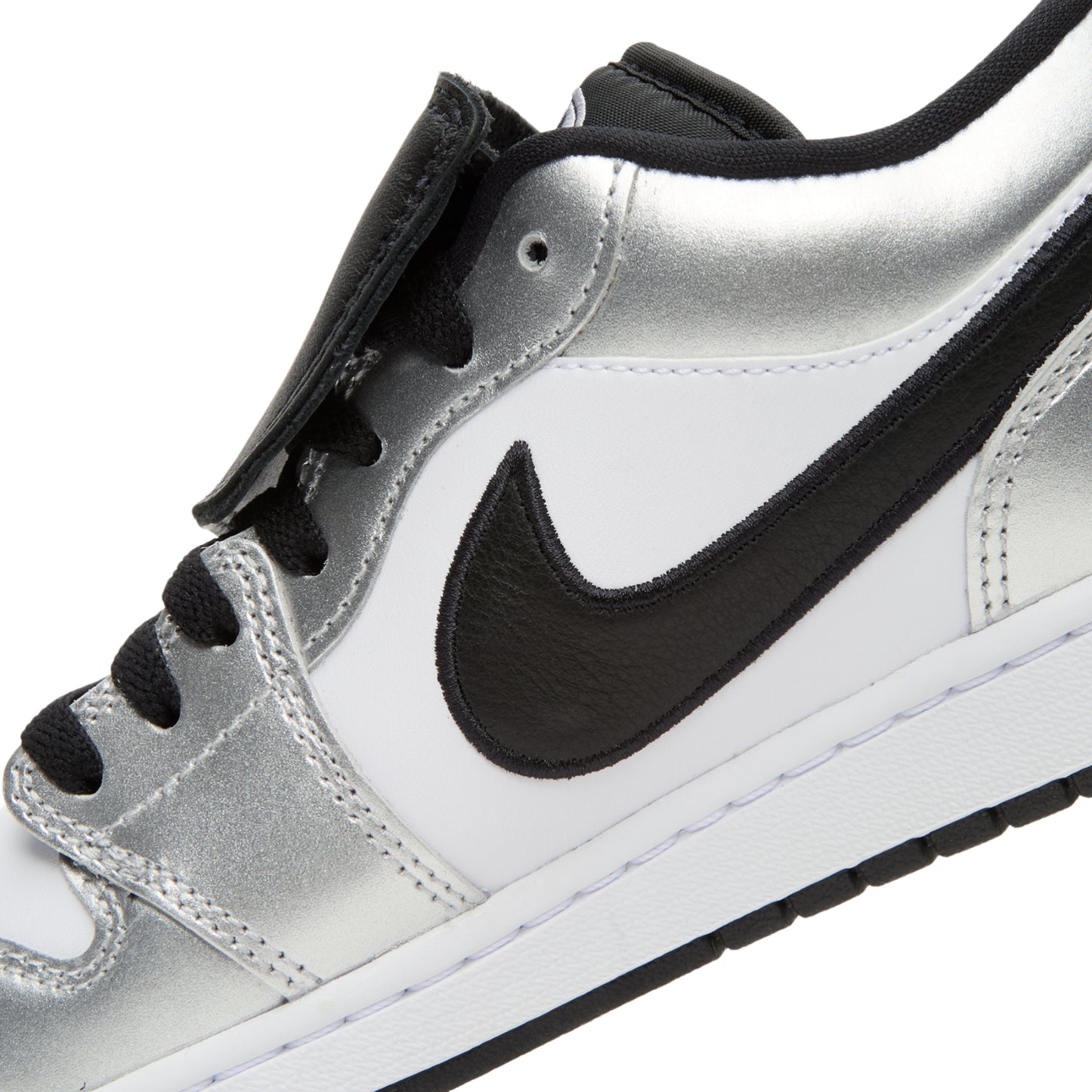 Air Jordan 1 Low SE (White/Black-White-Metallic Silver)