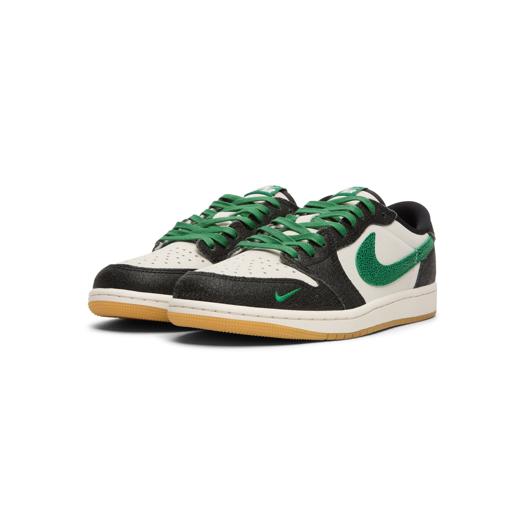 Air Jordan 1 Retro Low OG GS "Phantom and Pine Green" (Phantom/Pine Green-Black)