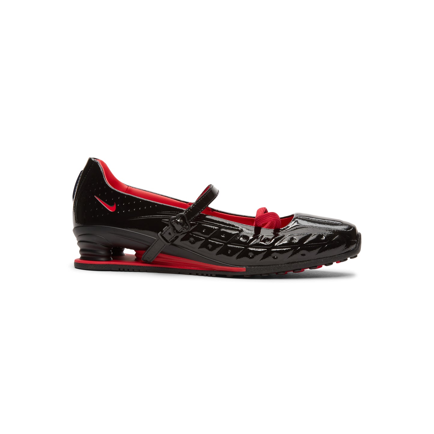 Nike Nike Shox Z Calistra x LABELHOOD (Black/Black-Black-University Red)