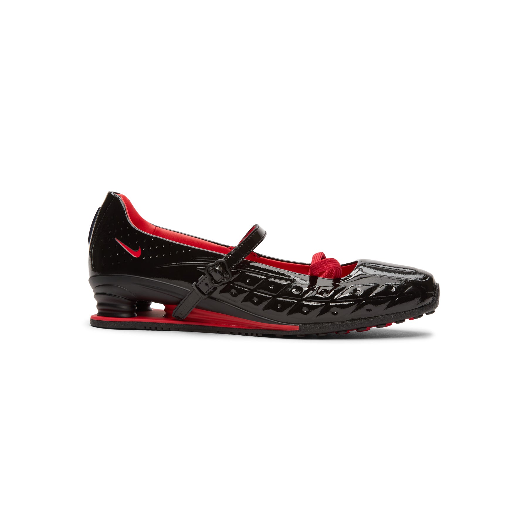 Nike Nike Shox Z Calistra x LABELHOOD (Black/Black-Black-University Red)