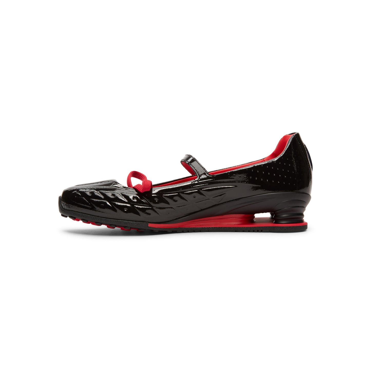 Nike Nike Shox Z Calistra x LABELHOOD (Black/Black-Black-University Red)