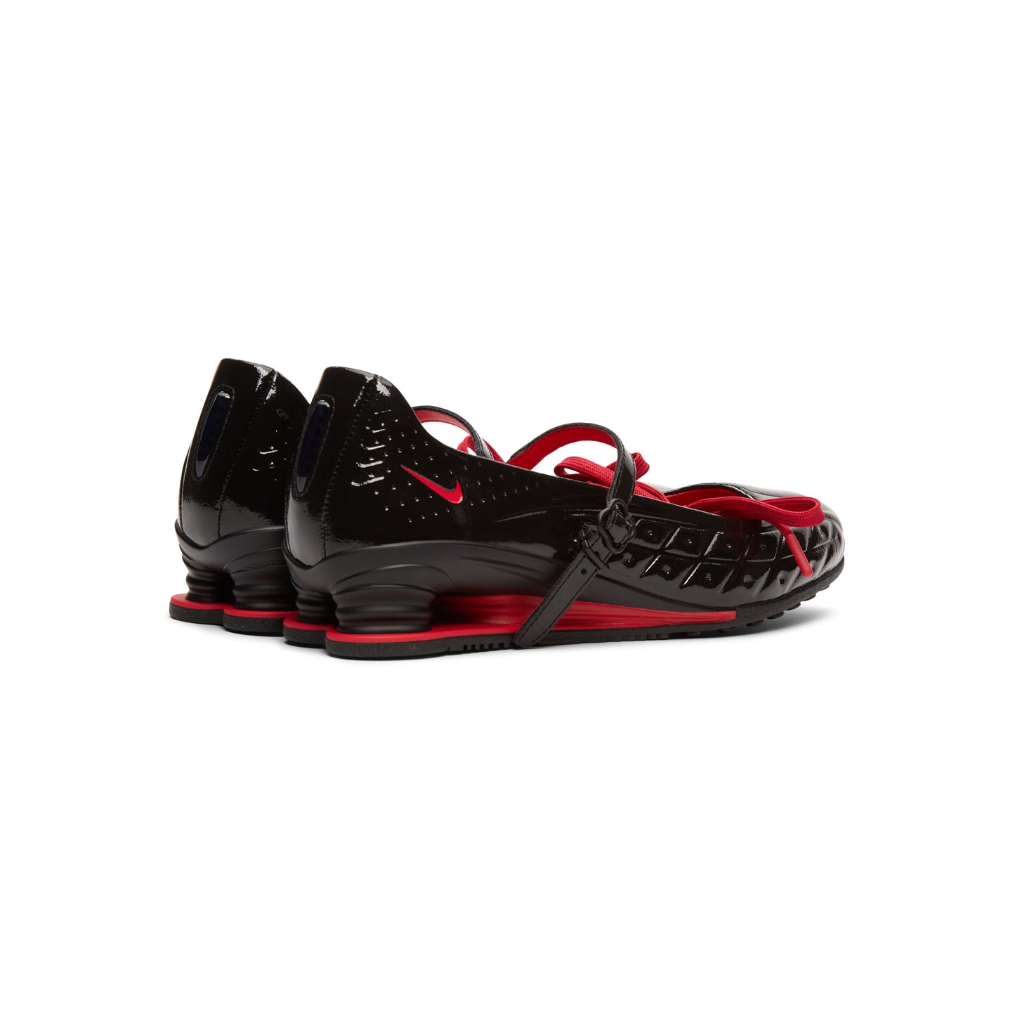 Nike Nike Shox Z Calistra x LABELHOOD (Black/Black-Black-University Red)