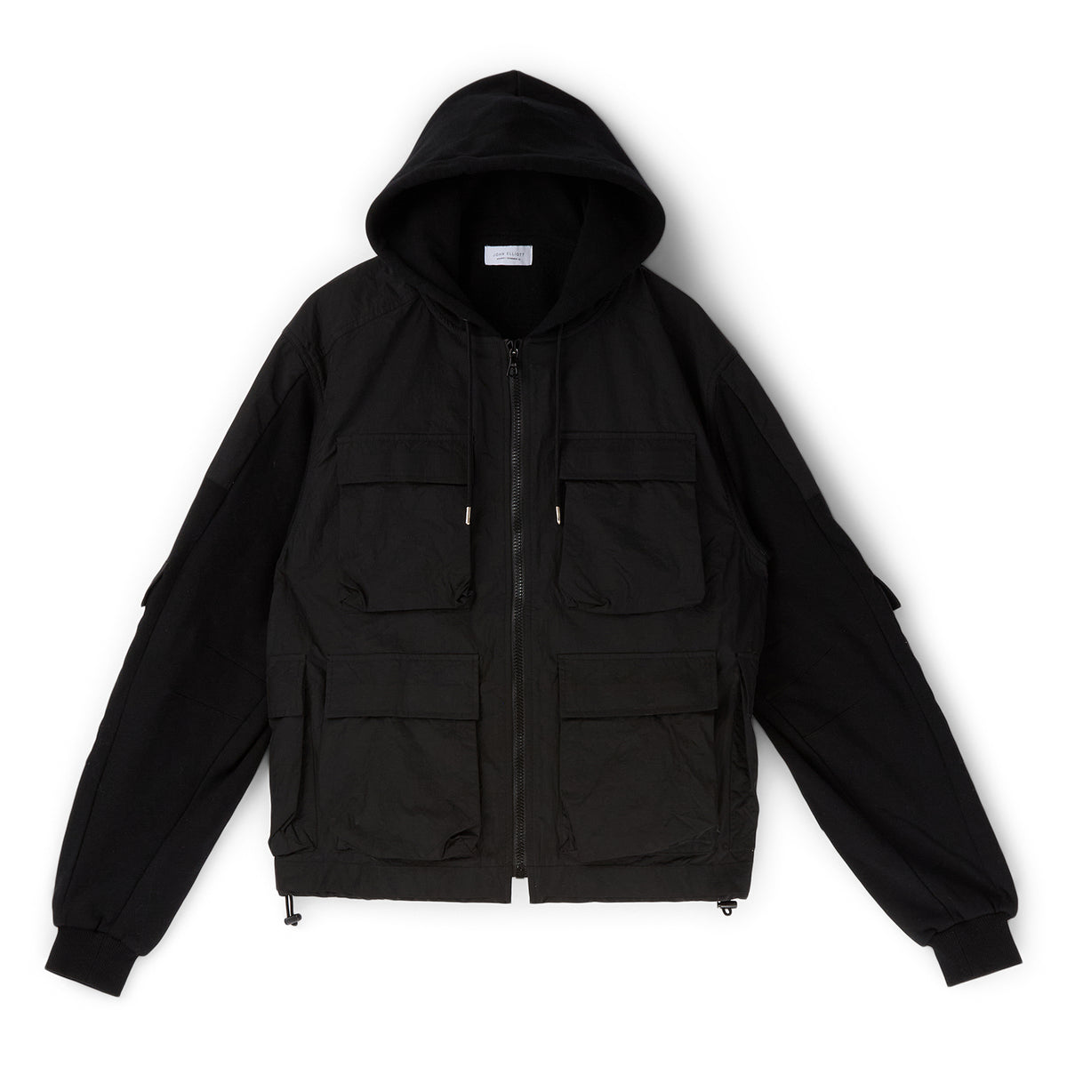 John Elliott Nylon Paneled Jacket (Black)