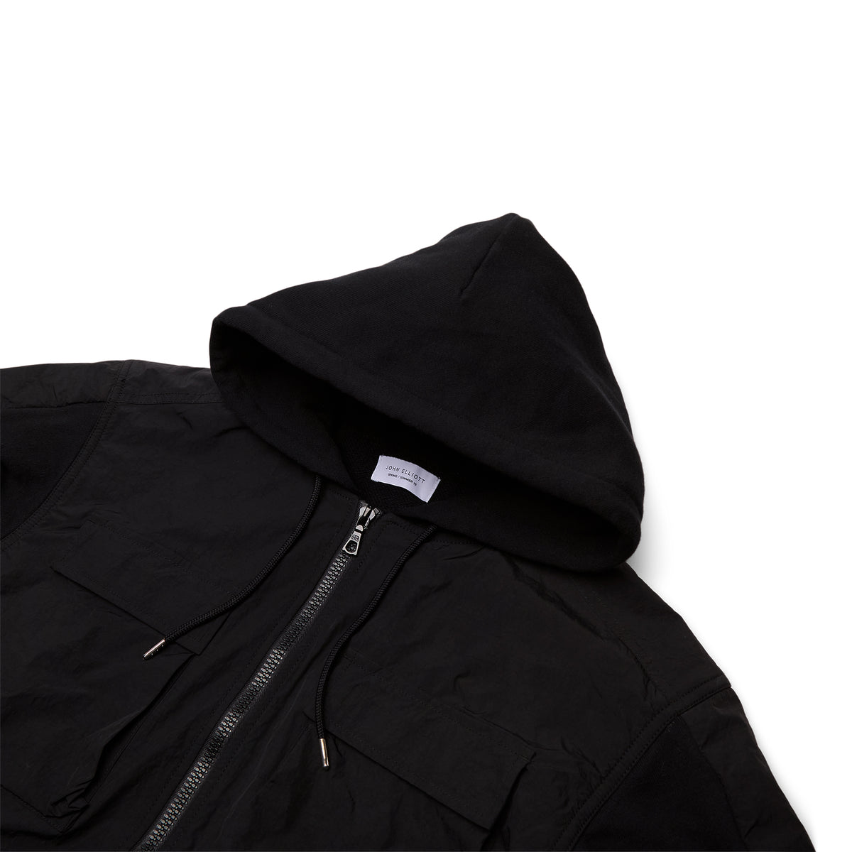 John Elliott Nylon Paneled Jacket (Black)