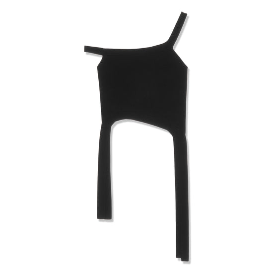 JW Anderson Asymmetric Vest Top (Black)