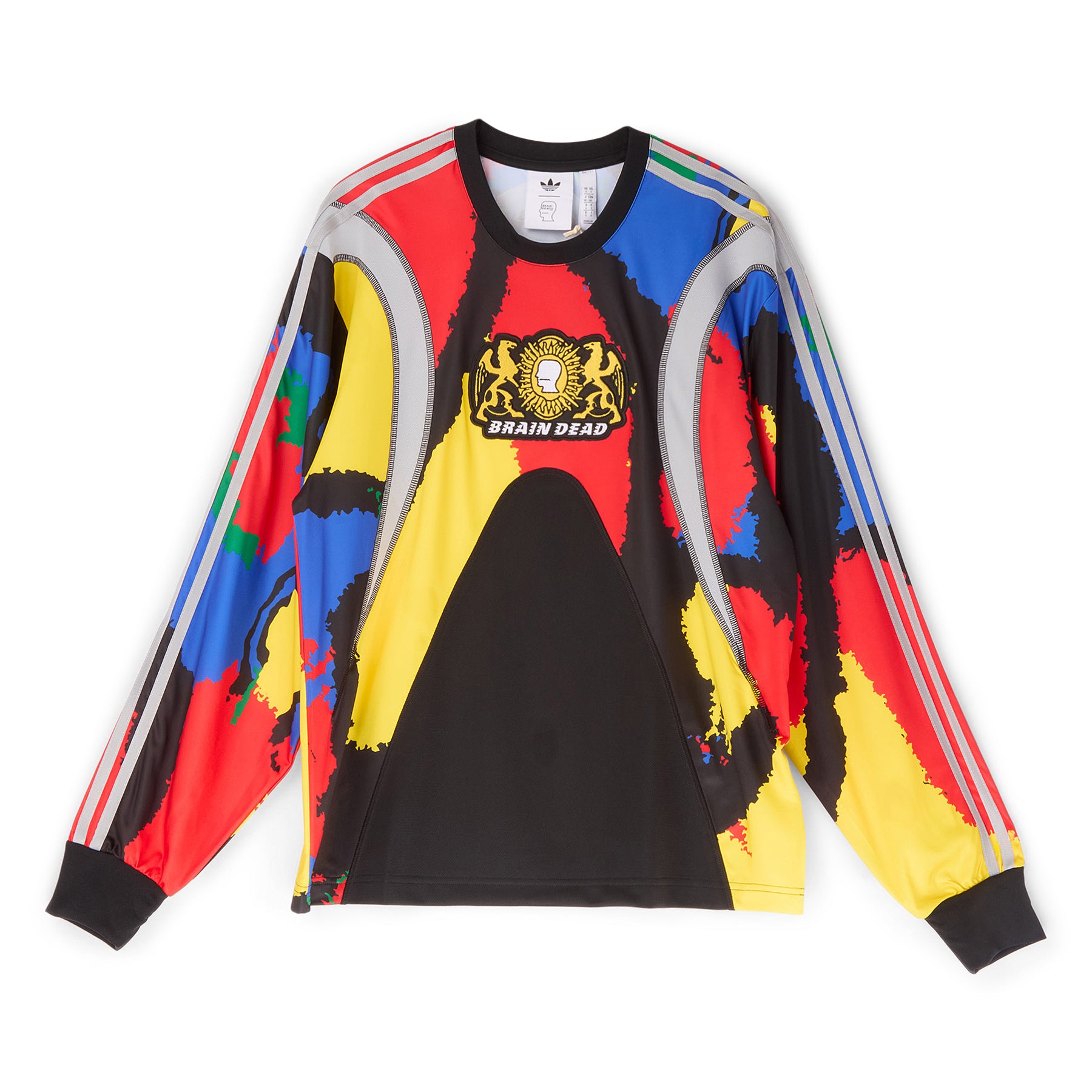 adidas x Brain Dead Long Sleeve Jersey (Black/Eqt Yellow)