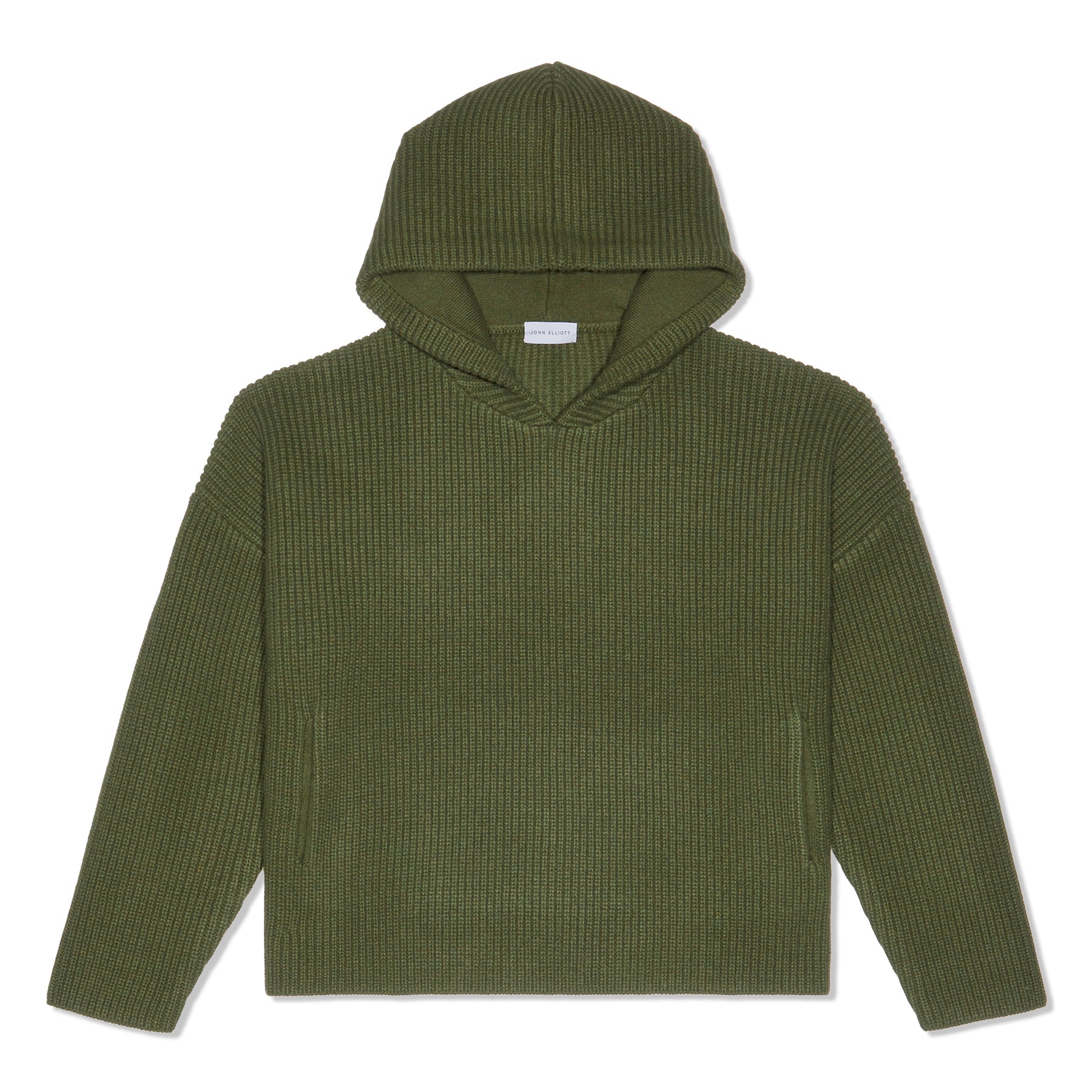 John Elliott Dakota Knit Poncho (Olive) Concepts