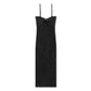 John Elliott Mineral Wash Gemini Rib Twist Dress (Black)