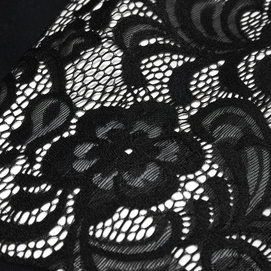 Jungles Lace Panel Hoodie (Black)
