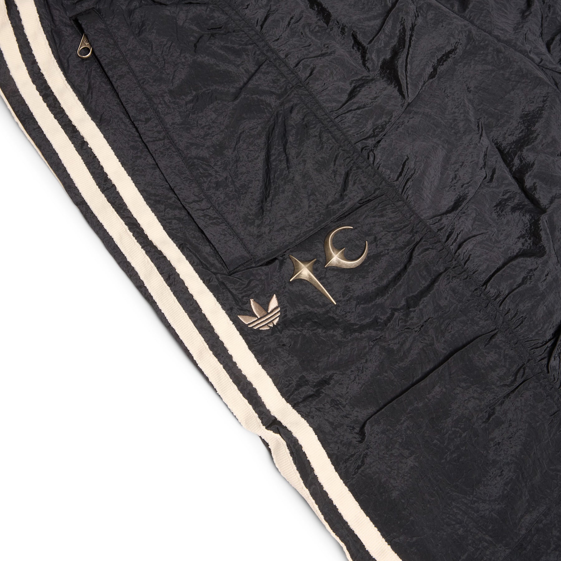 adidas x Thug Club Woven Track Pants (Black/Silver Metallic)
