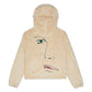 KidSuper Embroidered Fleece 3/4 Zip (Cream)