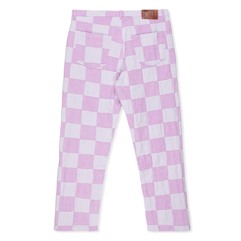 KidSuper Pink Check Trousers (Pink)