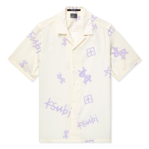 Ksubi kash box resort short sleeve shirt white (White)