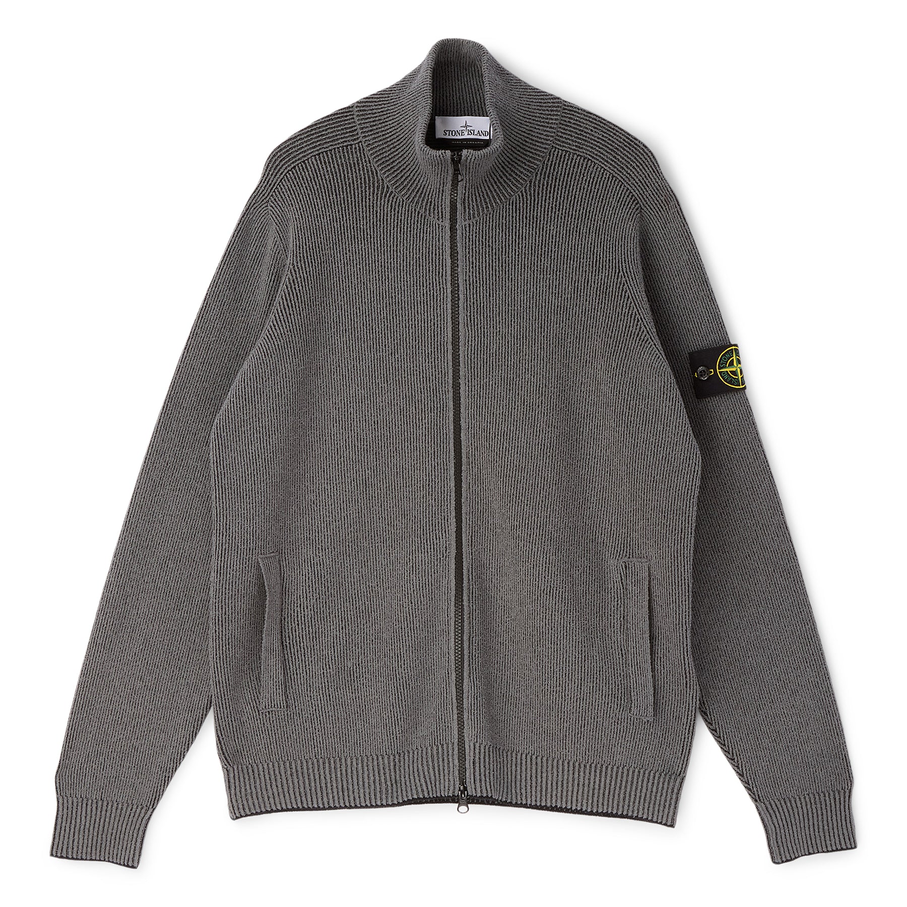 Stone Island Cardigan (Melange Charcoal)