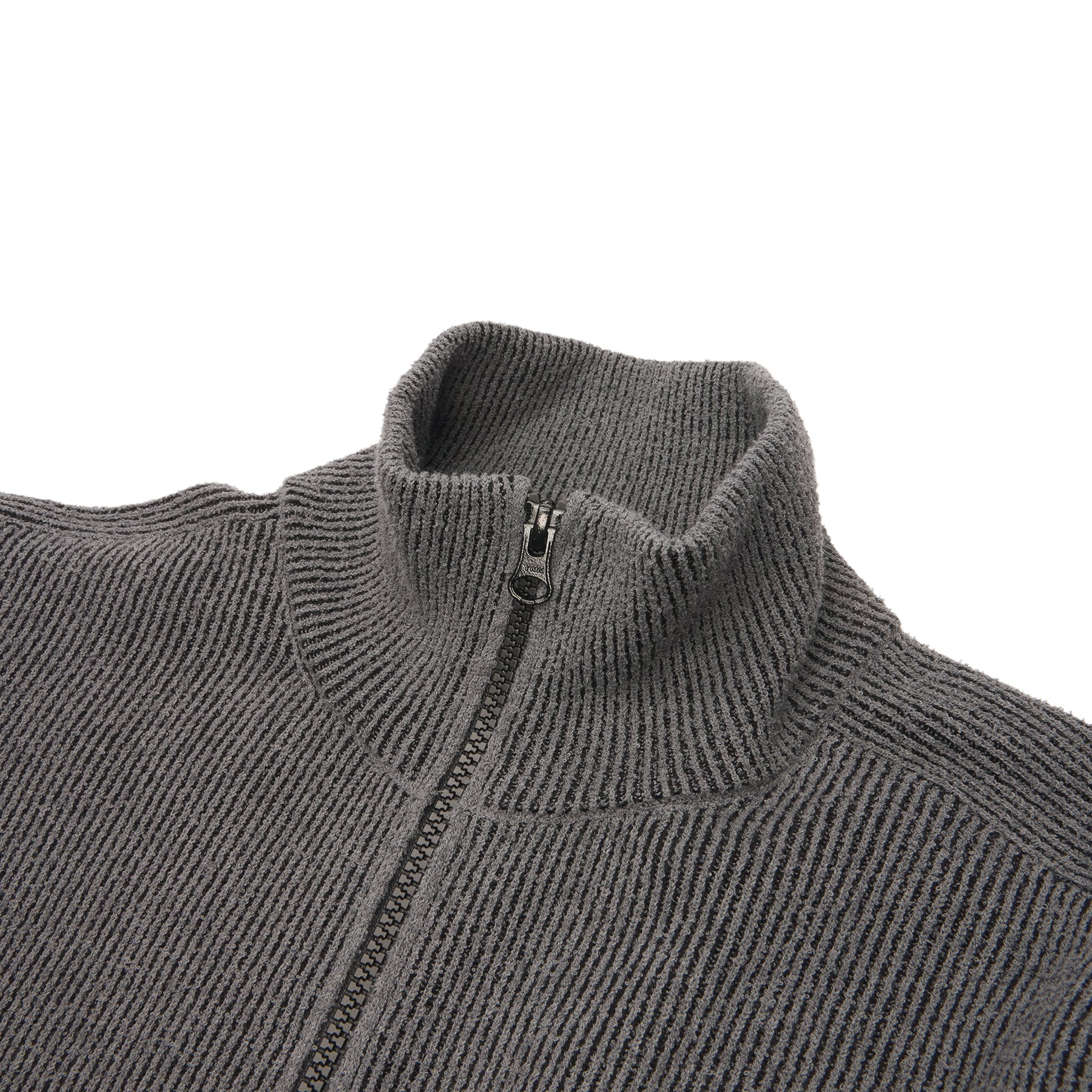 Stone Island Cardigan (Melange Charcoal) – CNCPTS
