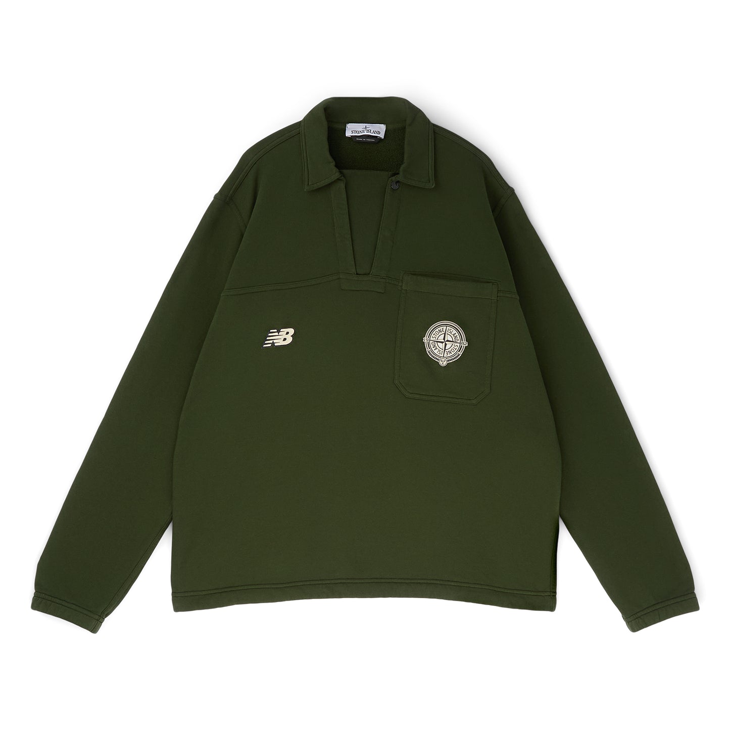Stone Island X New Balance LS Polo (Juniper)