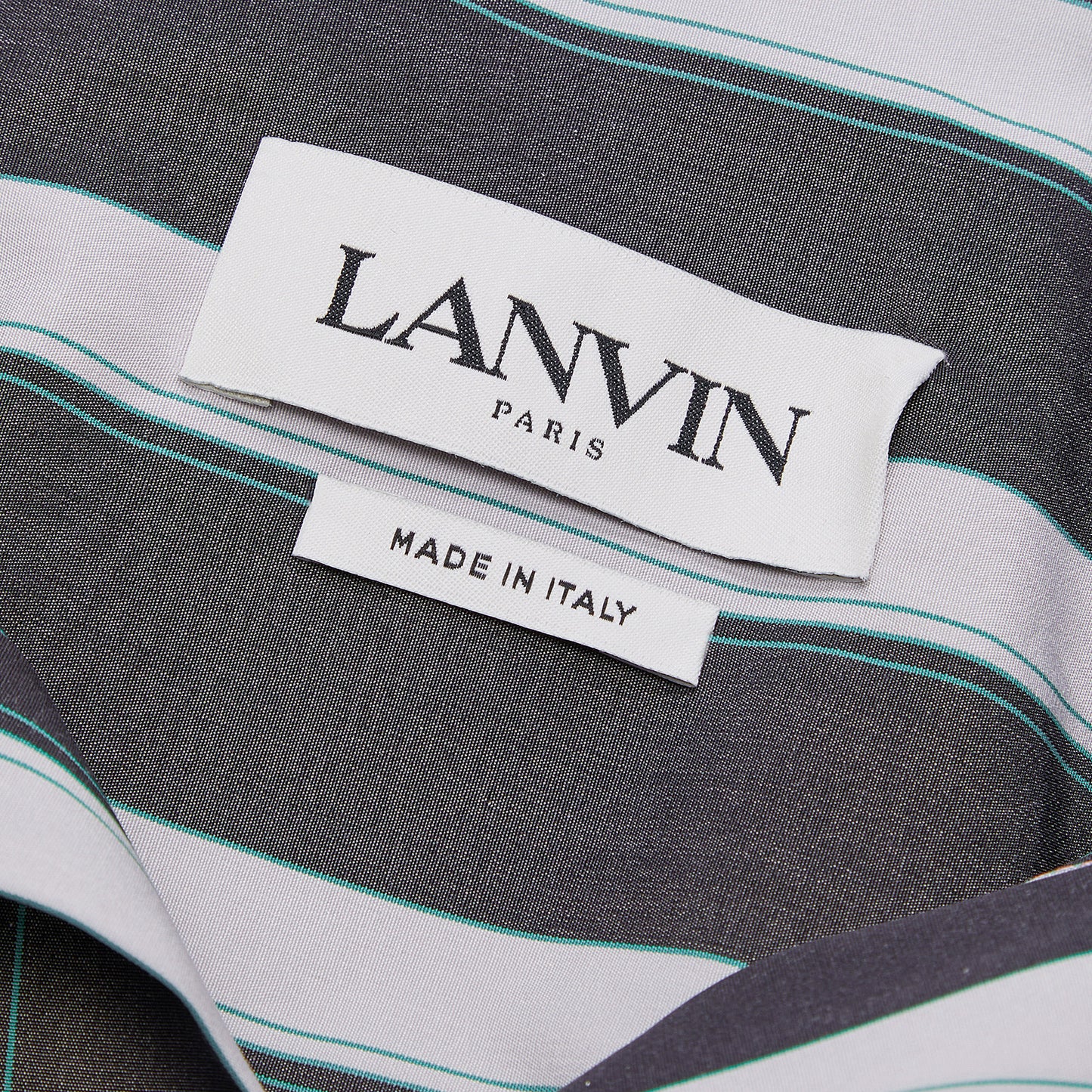 Lanvin Artwork Printed Short Sleeve Shirt (Slate)