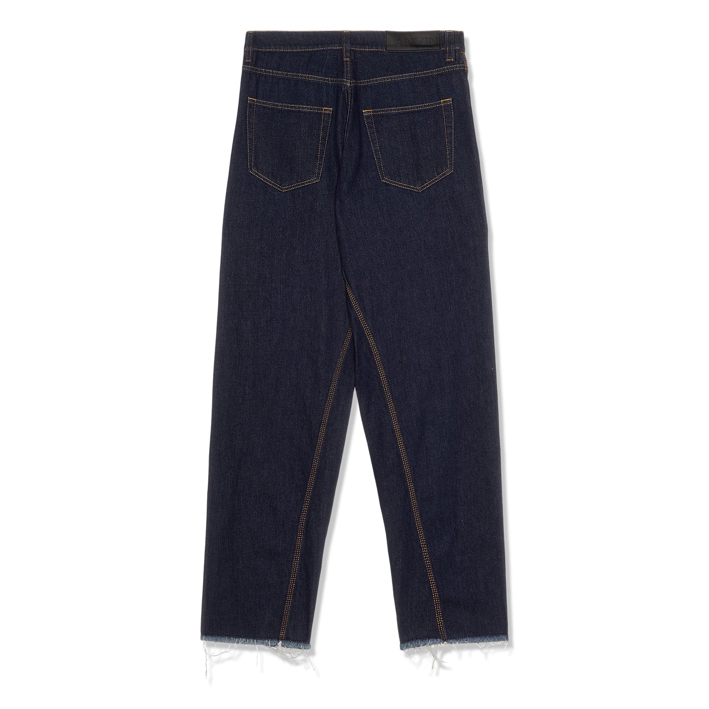 Lanvin Twisted Denim Baggy Trousers (Navy Blue)