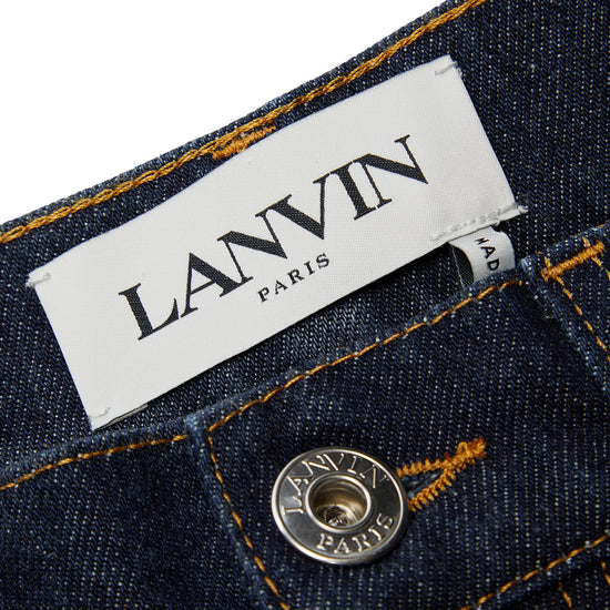 Lanvin Twisted Denim Baggy Trousers (Navy Blue)