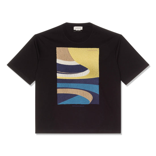 Lanvin Embroidered Oversized T-Shirt (Black)