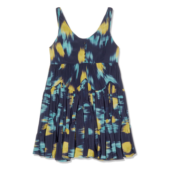 Lanvin Printed Sleeveless Short Dress (Thunder)