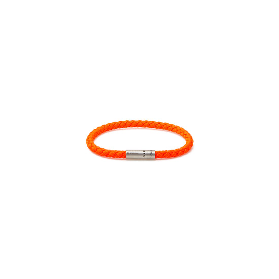 Le Gramme x Orlebar Brown 7g Brushed Nato Cable Bracelet (Orange Fluorescent)