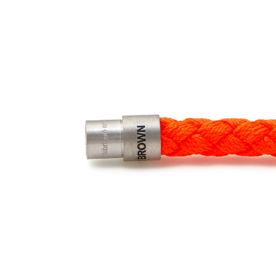 Le Gramme x Orlebar Brown 7g Brushed Nato Cable Bracelet (Orange Fluorescent)