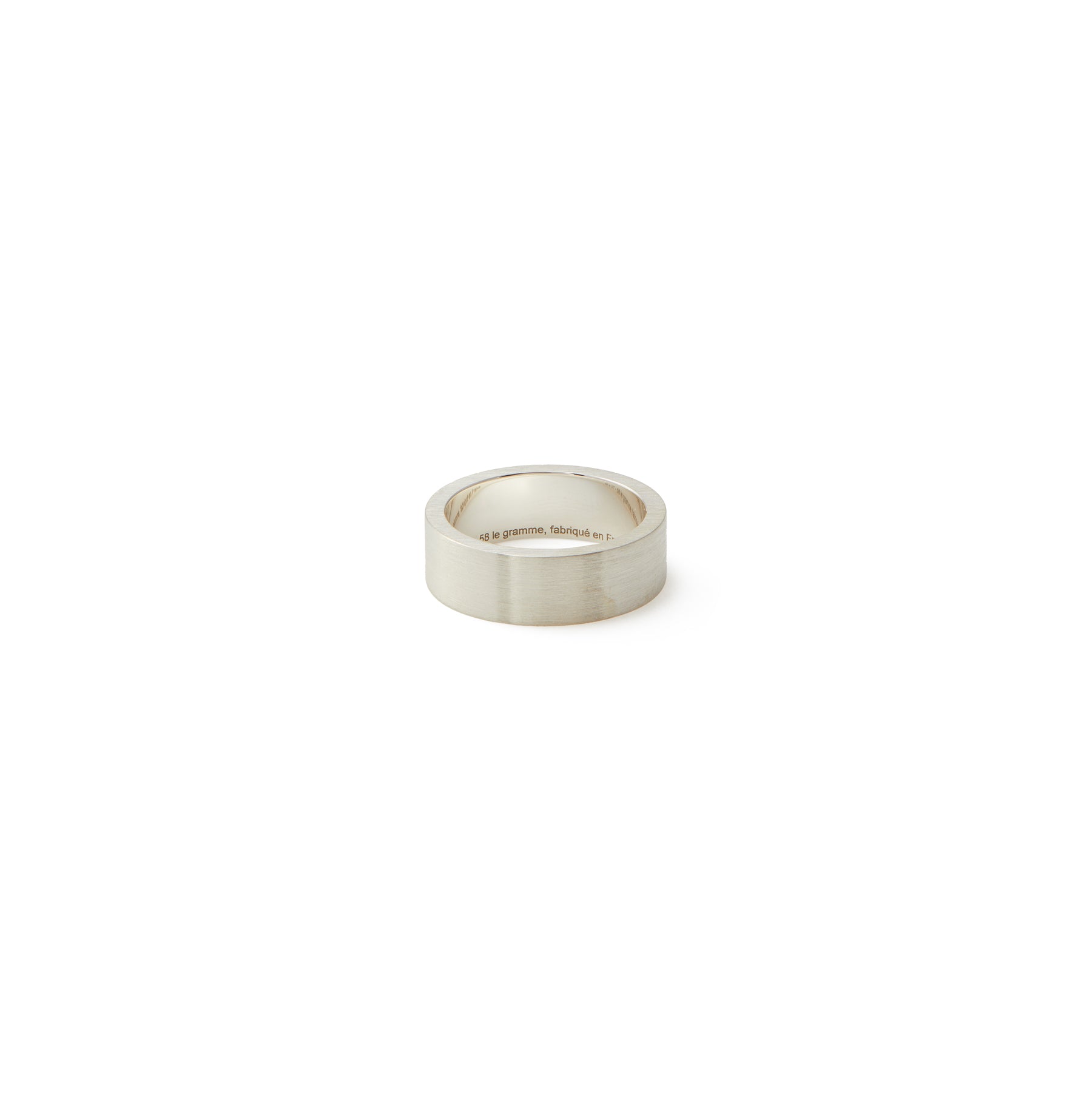 Le Gramme 9g Brushed Sterling Silver Ribbon Ring (Silver Slick)