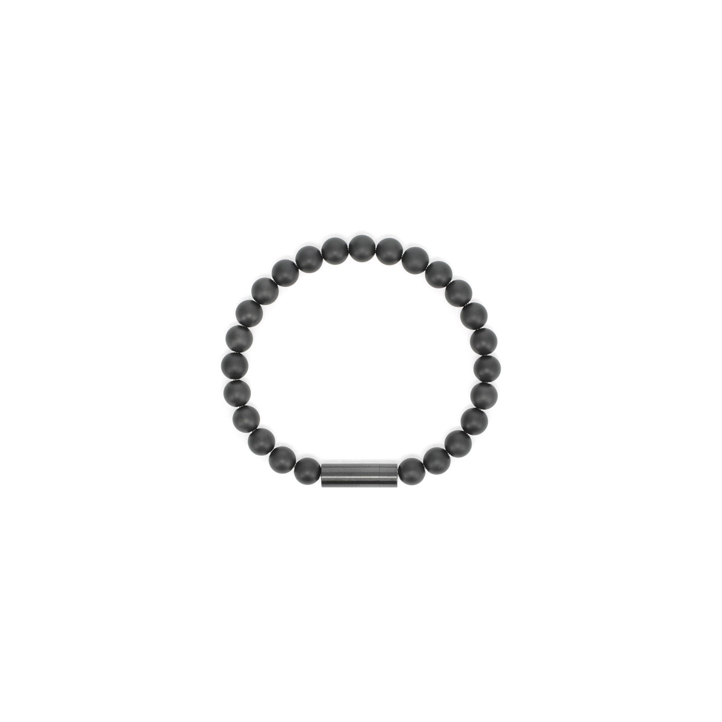 Le Gramme 28g black beads bracelet (Black Ceramic)