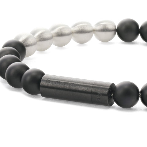 Le Gramme 31g Black Beads Bracelet (Black Ceramic)