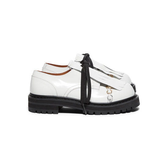 MARNI Laced Derby Shoe (Lily White)