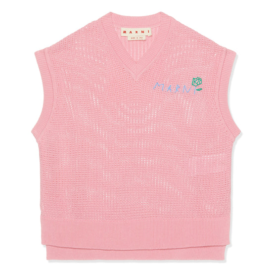 MARNI V Neck Sweater (Pink Gummy)