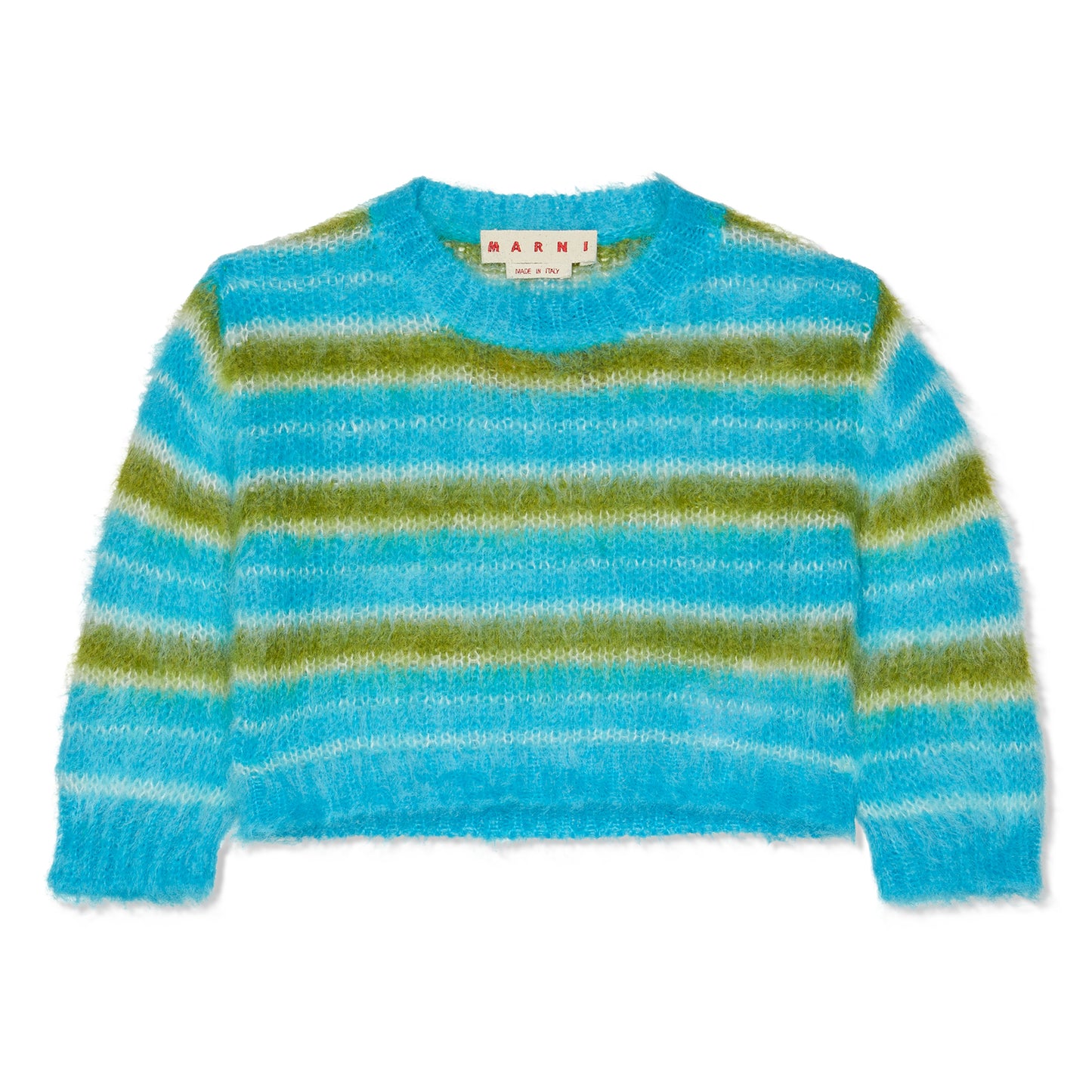 MARNI Cropped Mohair Sweater (Cobalt)