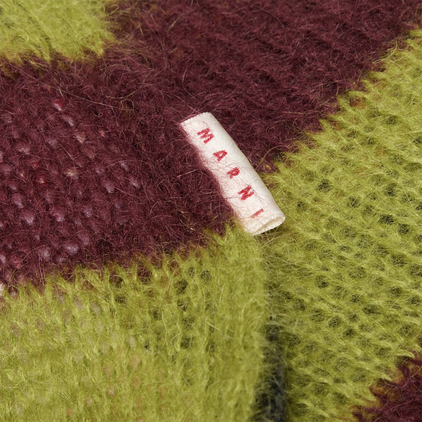 MARNI Reversible Double Stripe Crewneck Sweater (Green Lime)