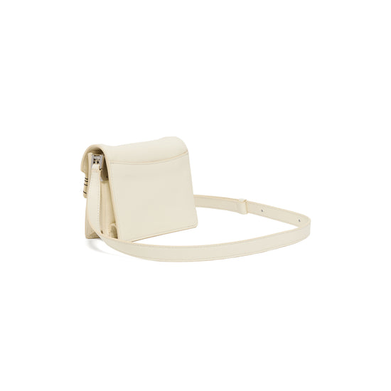 MARNI Mini Soft Trunk Shoulder Bag (Ivory)