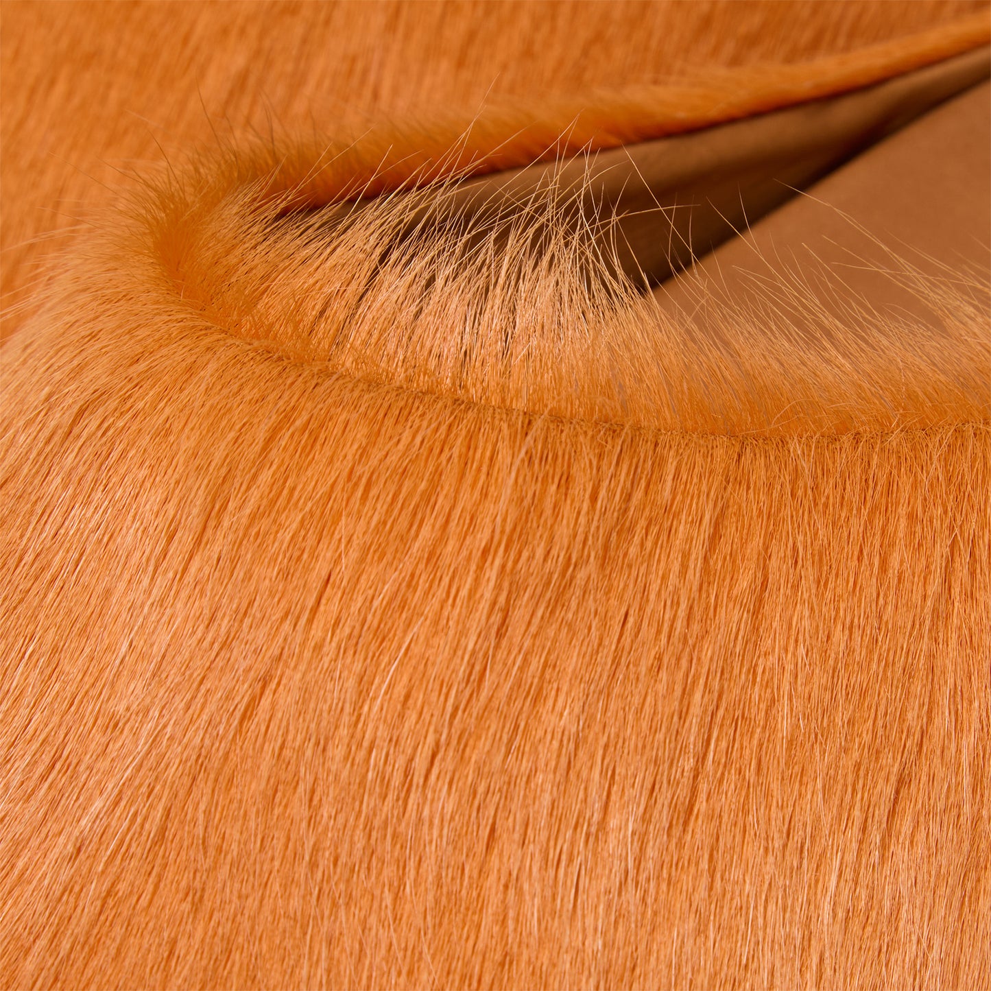 MARNI Long-Hair Calfskin Fussbett Sabot Mules (Pumpkin)