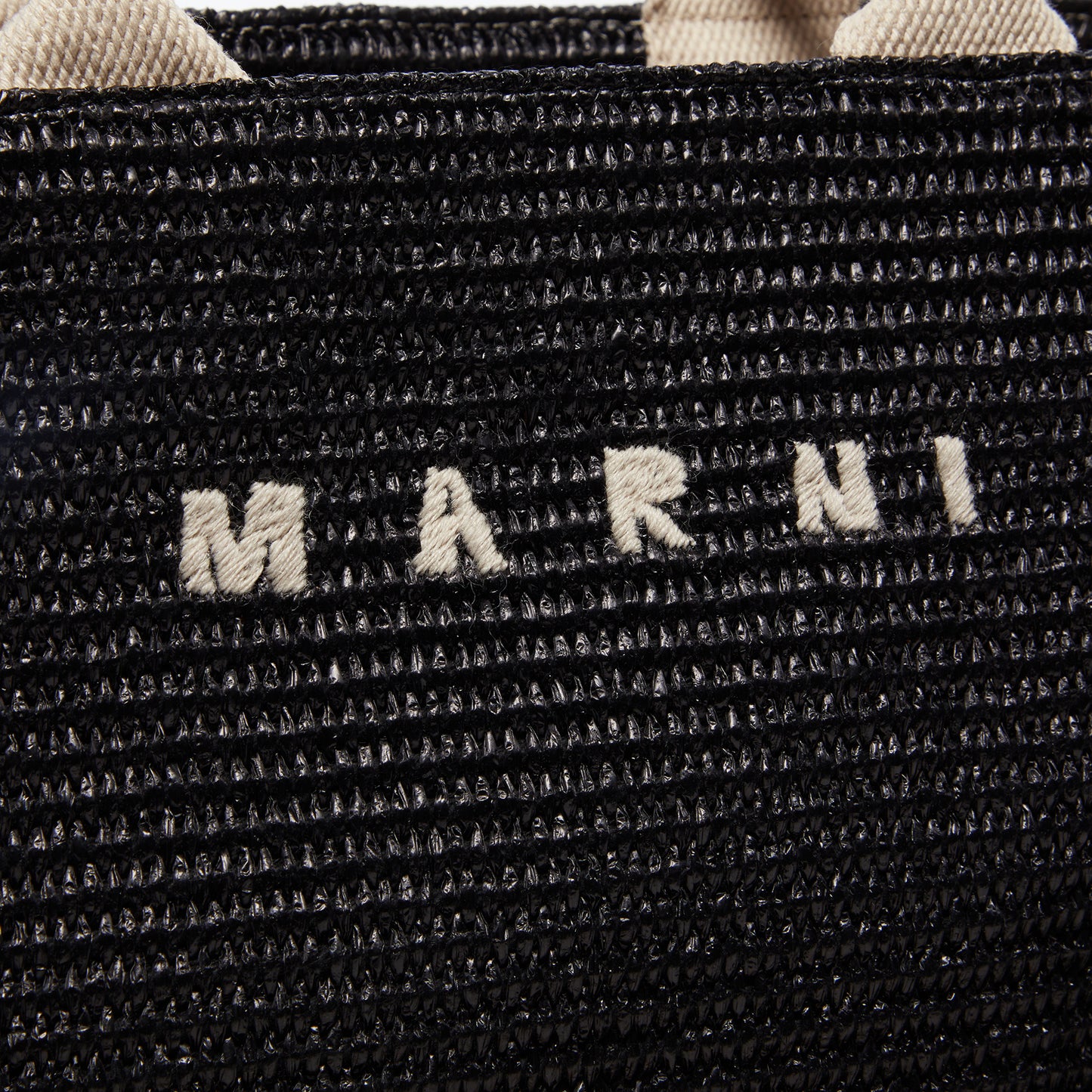 MARNI Shopping Bag (Black/Natural)