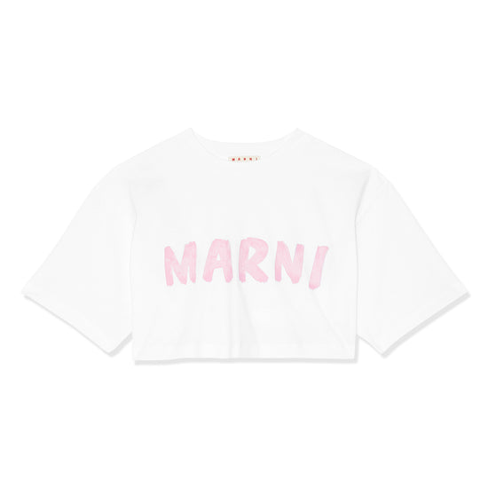 MARNI Cropped T-Shirt (Lily White)