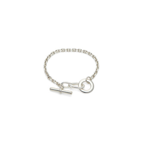 MARTINE ALI Diamond Bar Bracelet (Silver)