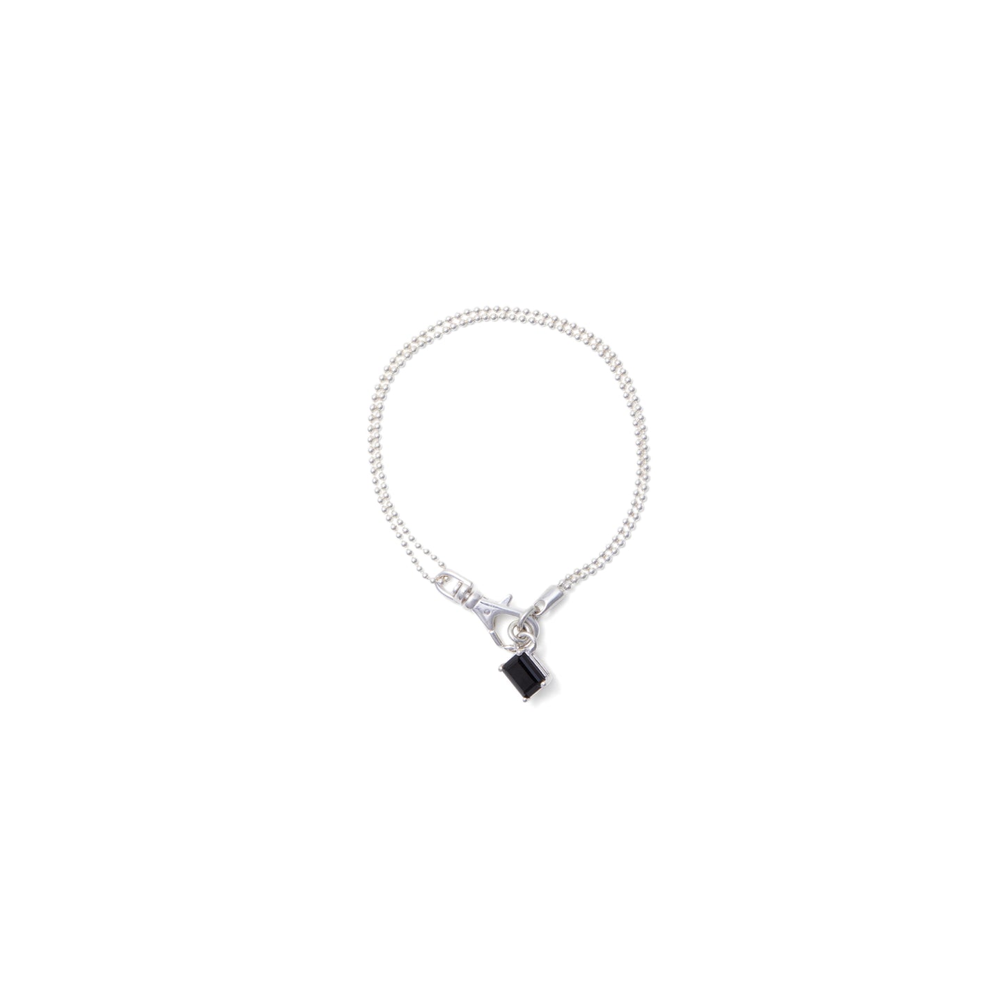 MARTINE ALI Onyx Mini Ball Bracelet (Silver)